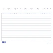 Schede in cartoncino rigate - 17 x 24 cm orizzontale - Edipro - conf. 100 pezzi