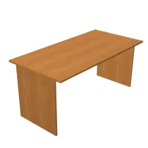 Scrivania Easy - lineare - 160 x 80 x 72 cm - noce chiaro