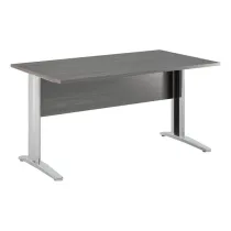 Scrivania lineare Easy - 140 x 80 x 72 cm - Frassino toscano/grigio cromato