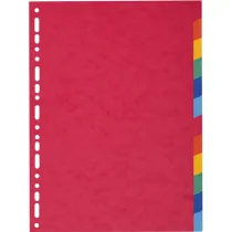 Separatore Forever - 12 tacche - cartoncino riciclato 220 gr - A4 - multicolore - Exacompta