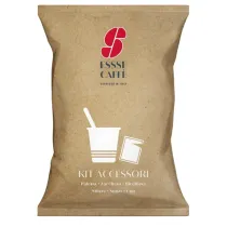 Serving kit - 50 bicchierini + 50 bustine zucchero + 50 palettine - Essse caffÃ¨