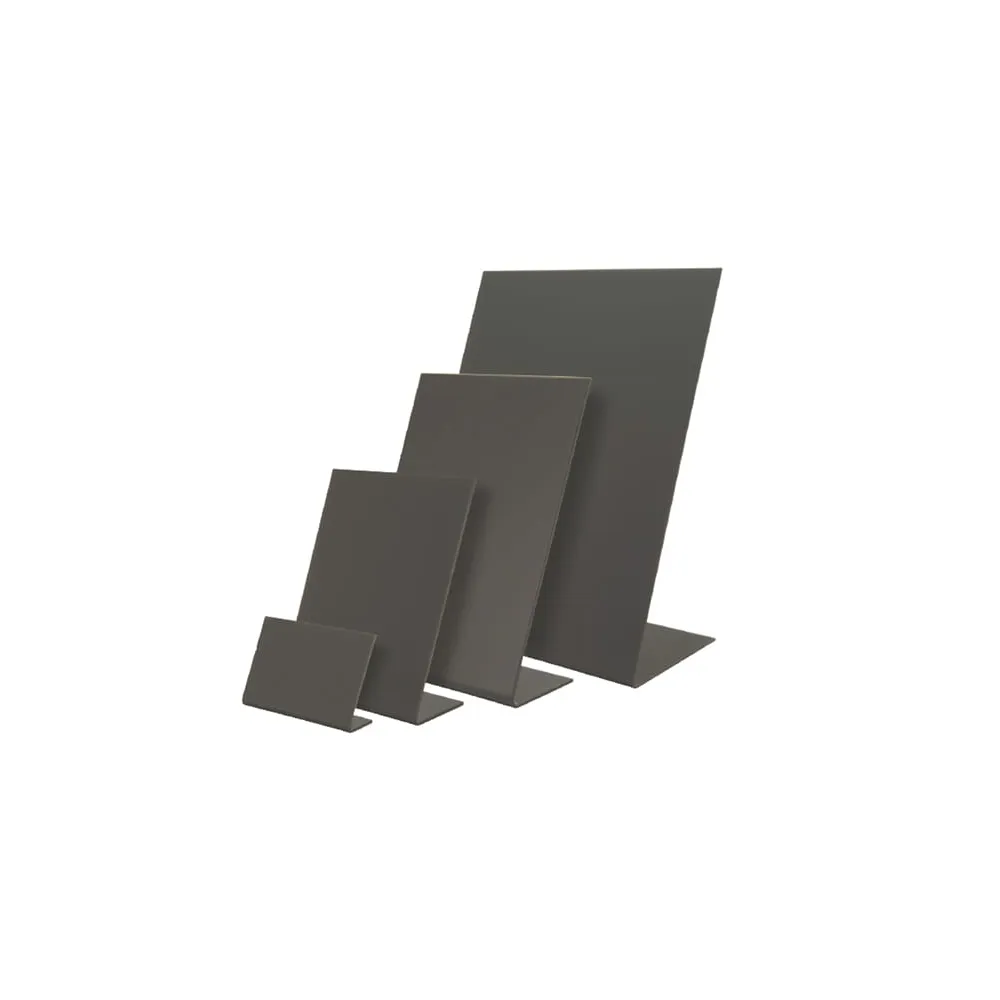 Set 3 lavagnette a L - nere - A6 - Securit