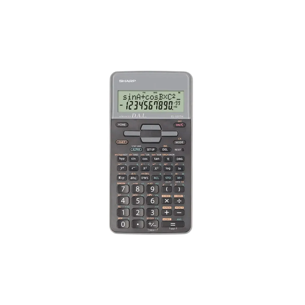 Sharp - Calcolatrice scientifica - Grigio - EL531THBGY