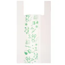 Shoppers Maxi - 30 x 60 cm - mater-bi - bianco - scatola 500 pezzi