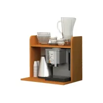 Sopralzo angolo Ristoro - punto caffÃ¨ - 59,8 x 24 x 50 cm - bianco/noce chiaro