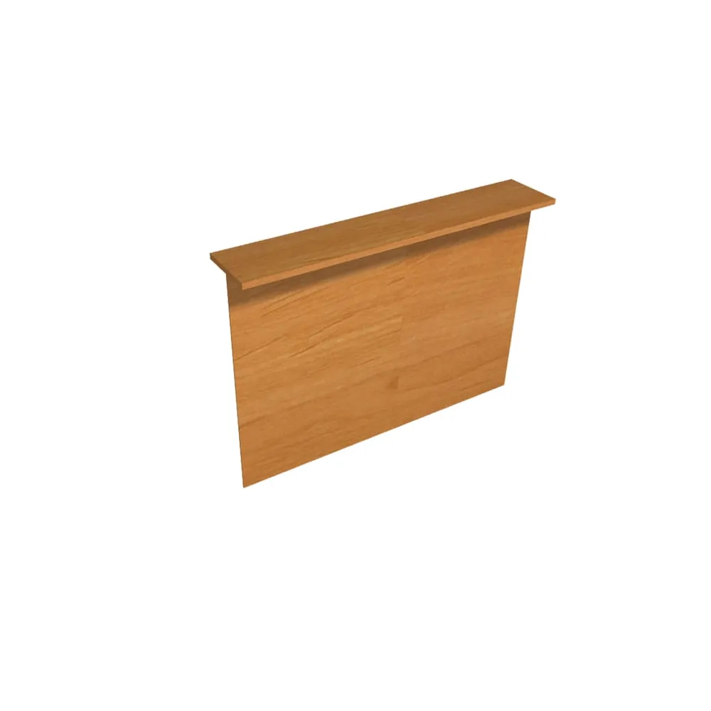 Sopralzo reception per scrivanie Easy - 160 x 30 x 115 cm - noce chiaro