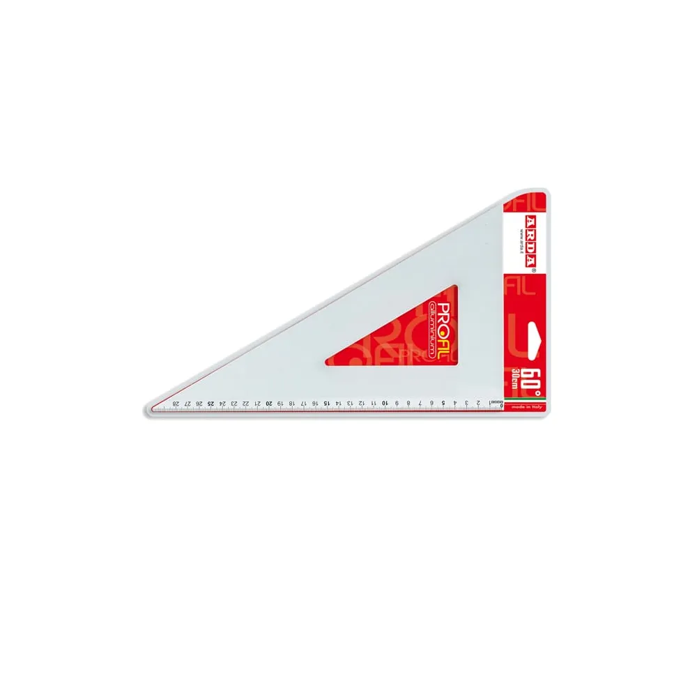 Squadra linea Profil - alluminio - 60gradi - 30cm - Arda