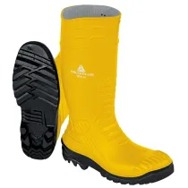 Stivali di sicurezza Iron S5 SRC - taglia 43 - PVC - giallo - Deltaplus
