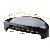Supporto monitor plus - vaschetta e scomparti - Fellowes