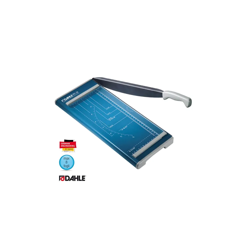 Taglierina a leva Hobby 502 - 42 x 17,5 cm - 320 mm (A4) - 8 fogli - blu - Dahle