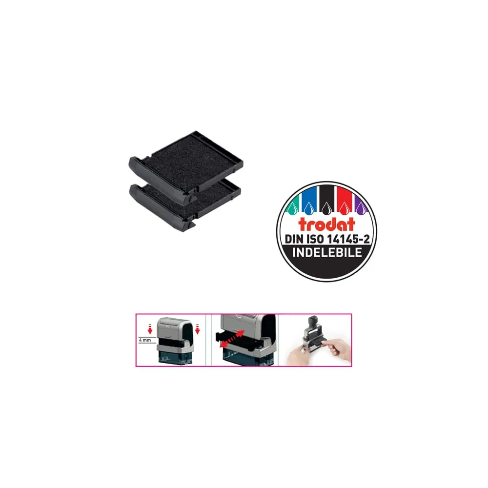 Tampone di ricambio 6/9430 - nero - Trodat - conf. 2 pezzi