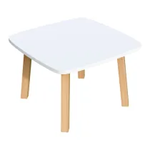 Tavolino attesa Woody - bianco - Paperflow