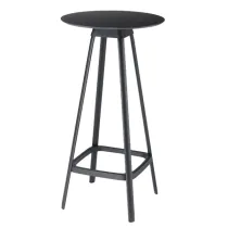 Tavolo bar alto Tapas TAVTA - rotondo - nero - Unisit