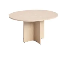 Tavolo riunione AgorÃ  Direction - tondo - diametro 120 cm - H 73 cm - rovere