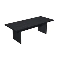 Tavolo riunioni Prestige - 220 x 100 x 74 cm - nero venato