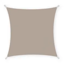 Tenda a vela quadrata ombreggiante - 3 x 3 m - PL - tortora - Garden Friend