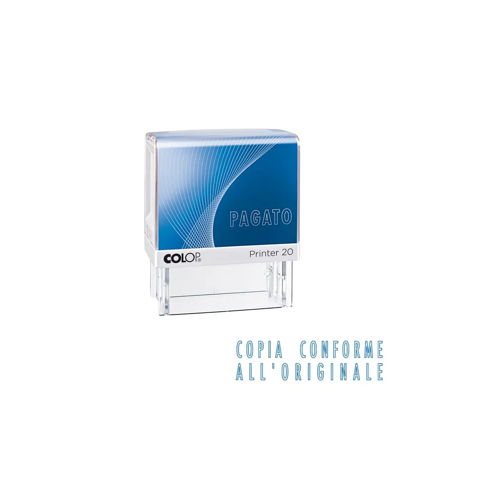 Timbro Printer 20/L G7 - COPIA CONFORME - 1,4 x 3,8 cm - autoinchiostrante - Colop