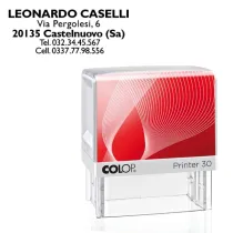 Timbro Printer 30 - 18 x 47 mm - 5 righe - autoinchiostrante - nero - Colop