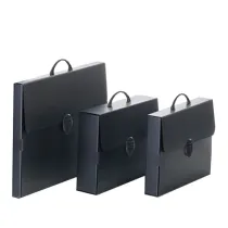 Valigetta Polionda Every Line Total Black - 36,5x56,5 cm - dorso 5,5 cm - Favorit