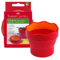 Vaschetta Click & Go - multiuso - rossa - Faber-Castell