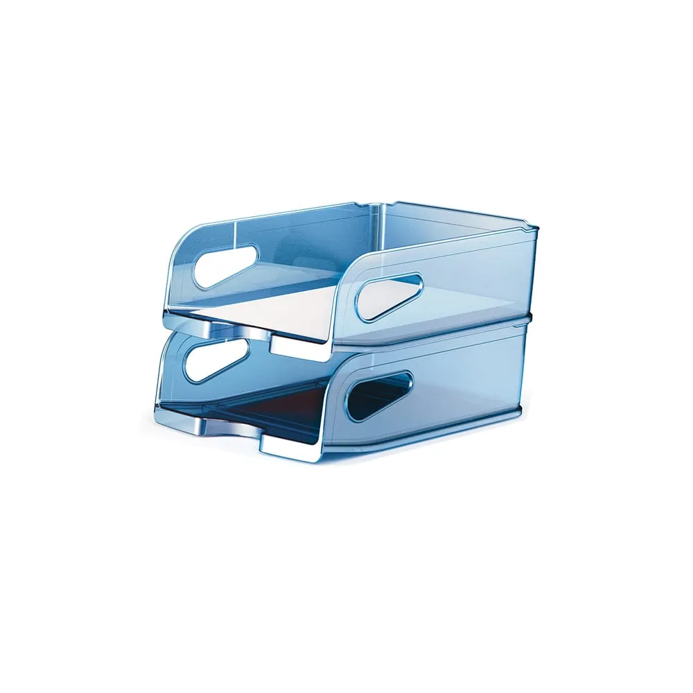 Vaschetta portacorrispondenza - Maxi - 34,5 x 27,8 x 11 cm - azzurro - Arda