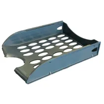 Vaschetta portacorrispondenza forata E040 - 26 x 34,5 x 6,5 cm - blu navy - Fellowes