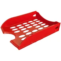 Vaschetta portacorrispondenza forata E040 - 26 x 34,5 x 6,5 cm - rosso - Fellowes