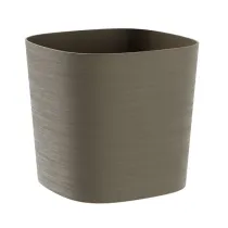 Vaso quadrato Capri - 13 L - sabbia - TeraPlast