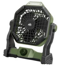 Ventilatore portatile - da campeggio - con luce LED - diametro 12 cm - 25,5 x 21 x 11,5 cm - Melchioni family