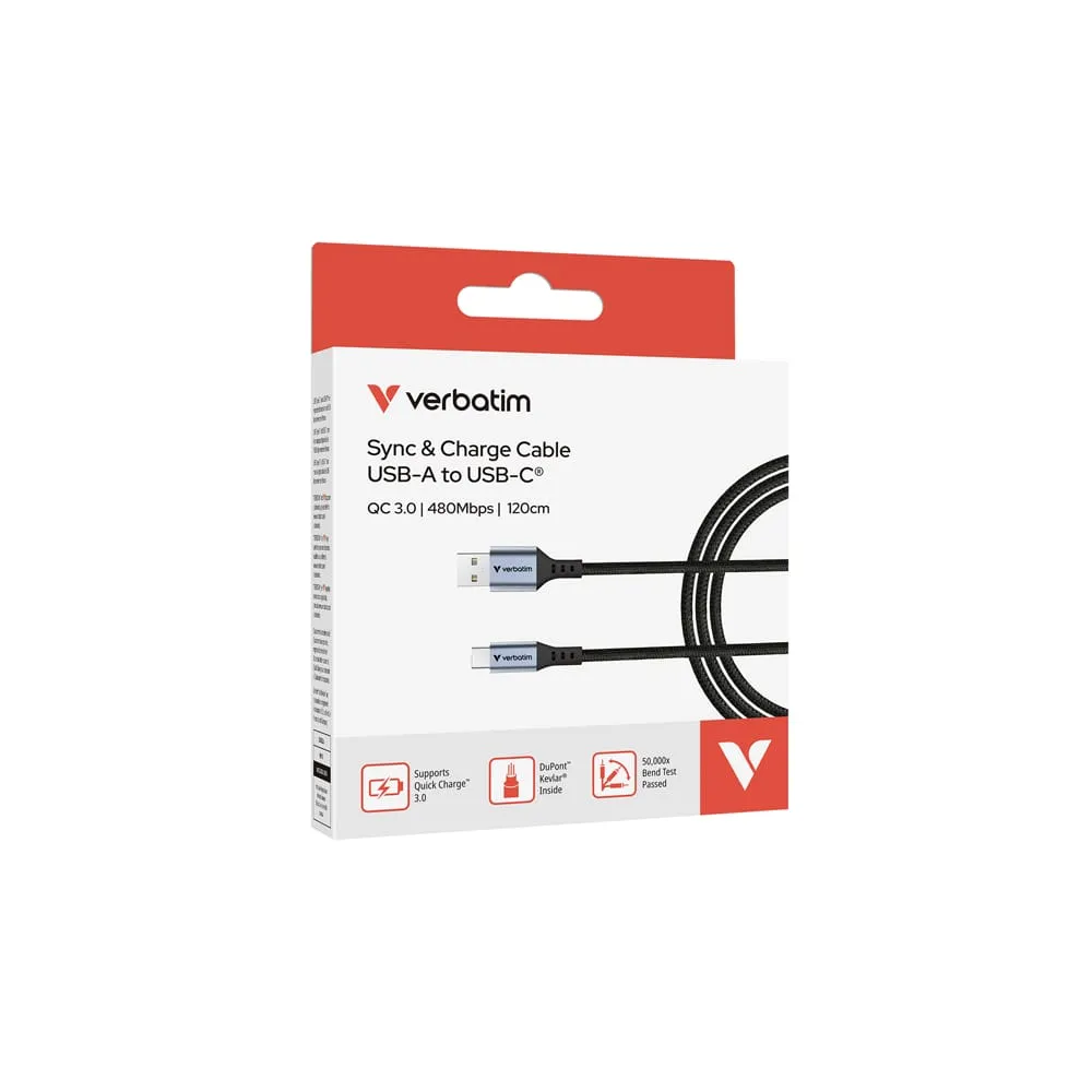 Verbatim - Cavo USB-A a USB-C_18W- 31843 - 120cm