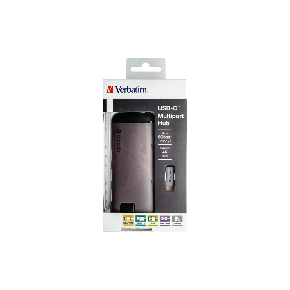 Verbatim - USB-C Adattatore USB 3.1 G1/ USB 3.0 X 3 / HDMI / SDHC / MICRO SDHC / R - 49142