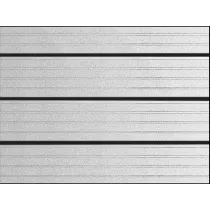 Plastica decorativa statica - 45 cm x 1,5 m - strisce sale riunioni - PVC - trasparente opaco - Patifix