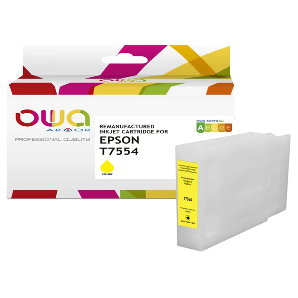 Armor - Cartuccia Compatibile per Epson T7554 - Giallo - C13T755440