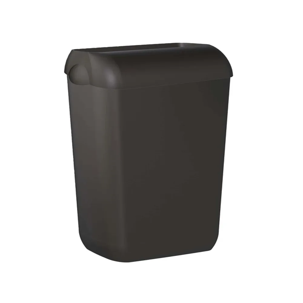 Cestino gettacarte EColored - con coperchio - 33,5 x 22,5 x 54,5 cm - vesuvian black - Mar Plast