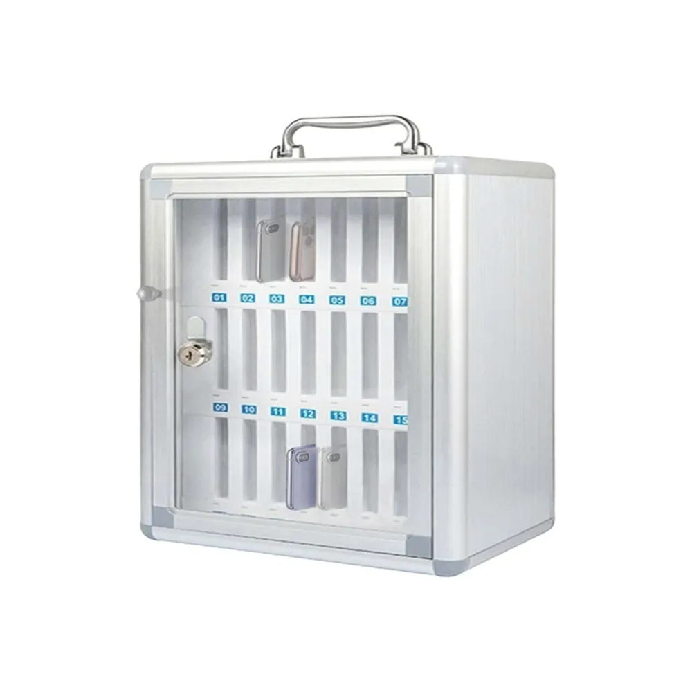 Armadietto portacellulare - 24 posti - 26 x 19 x 38,5 cm - grigio - Iternet