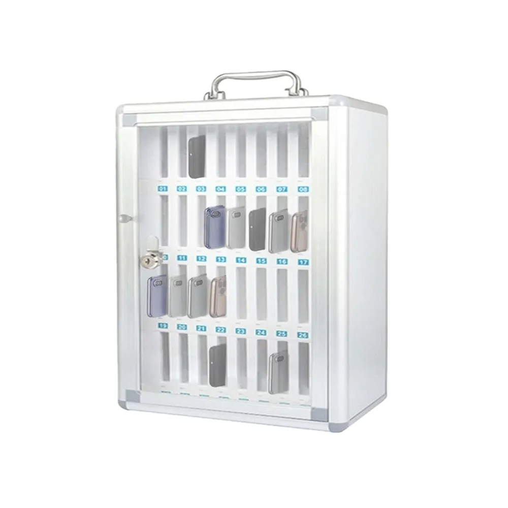 Armadietto portacellulare - 36 posti - 29 x 19 x 50 cm - grigio - Iternet