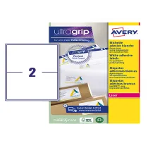 Etichette adesive L7168 - in carta - angoli arrotondati - laser - permanenti - 199,6 x 143,5 mm - 2 et/fg - 15 fogli - bianco -