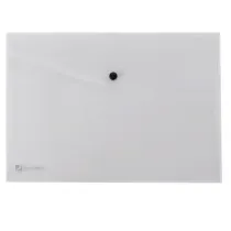 Busta con bottone Pull - A4 - PP - trasparente - King Mec